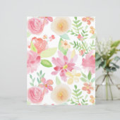 新鮮な春水カラー花模様スクラップブック紙 (スタンド正面)