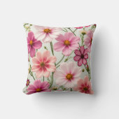 新鮮な春、美しいコスモスの花 クッション (正面)