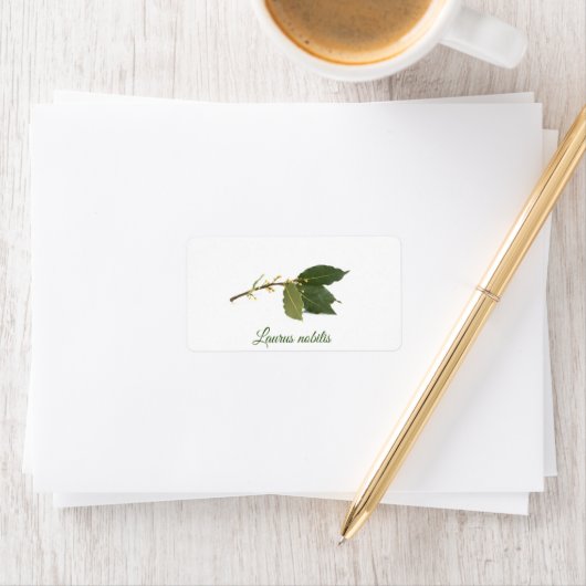 新鮮な月桂樹葉の ラベル (インサイチュ)