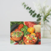 新鮮な果物と野菜 ポストカード (スタンド正面)