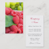 新鮮な果物の名刺 名刺 (正面/裏面)