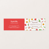 新鮮な果物の家の缶詰商品及びベーキングのこつのラベル 名刺 (外部フラット)