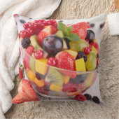 新鮮な果物サラダ クッション (ブランケット)