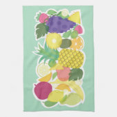 新鮮な果物。 キッチンタオル (縦)