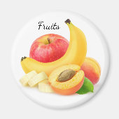 新鮮な果物 マグネット (正面)