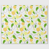 新鮮な柑橘類。 ラッピングペーパー (フラット)