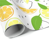 新鮮な柑橘類。 ラッピングペーパー (ロールコーナー)