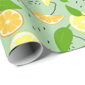 新鮮な柑橘類。 ラッピングペーパー (ロールコーナー)