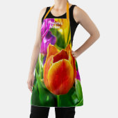 新鮮な柔らかいカラフルチューリップ エプロン (インサイチュ)