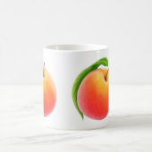 新鮮な桃 コーヒーマグカップ (中央)