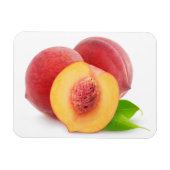 新鮮な桃 マグネット (横)