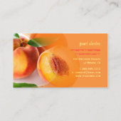 新鮮な桃 名刺 (裏面)