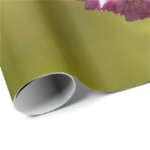 新鮮な桜の花オングリーン ラッピングペーパー (ロールコーナー)