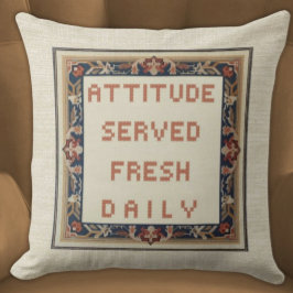 新鮮な毎日の刺繍で提供さおもしろいれフェイクた態度 クッション