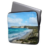 新鮮な海が風を吹き ラップトップスリーブ (正面左)