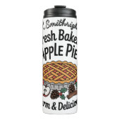 新鮮な焼いたアップルパイデザイン タンブラー (正面)
