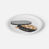 新鮮な焼いたマフィン ペーパープレート (アングル)