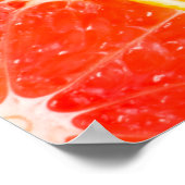 新鮮な熟したオレンジとグレープフルーツのバックグラウンドグロ ポスター (角)