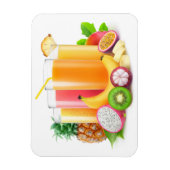 新鮮な熱帯ジュース マグネット (縦)