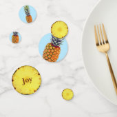 新鮮な熱帯性パイナップル果実 コンフェッティ (グループ)