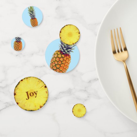 新鮮な熱帯性パイナップル果実 コンフェッティ (グループ)