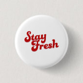 新鮮な状態を保つ 缶バッジ (正面)