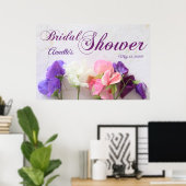 新鮮な甘いエンドウブライダルシャワー ポスター (ホームオフィス)