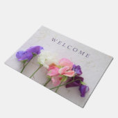 新鮮な甘いエンドウ ドアマット (アングル)