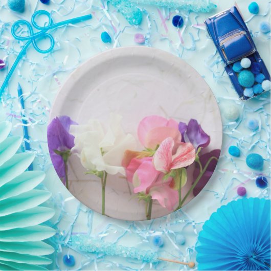 新鮮な甘いエンドウ ペーパープレート (パーティー)