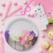 新鮮な甘いエンドウ ペーパープレート (パーティー)