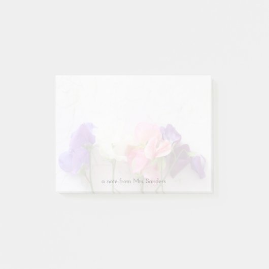 新鮮な甘いエンドウ ポストイット (正面)