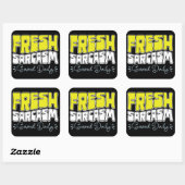 新鮮な皮肉が毎日の皮肉おもしろいことわざを提供 スクエアシール (シート)