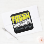 新鮮な皮肉が毎日の皮肉おもしろいことわざを提供 スクエアシール (封筒)