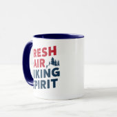 新鮮な空気ハイキング精神 マグカップ (正面左)