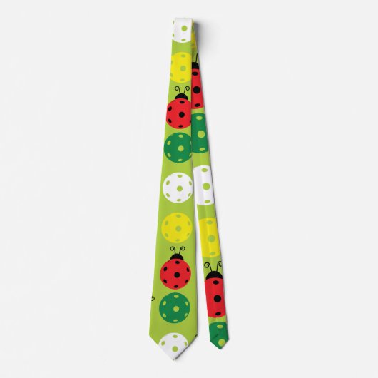 新鮮な緑色に漬け玉ラディバグと漬け玉 ネクタイ (正面)