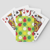 新鮮な緑色に漬け込んだラディバグとピクラボール トランプ (裏面)