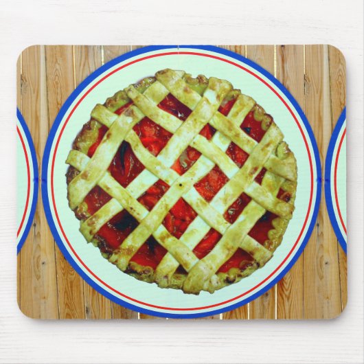 新鮮な自家製のパイの口 マウスパッド (正面)