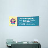 新鮮な自家製カップケーキのベンダー 横断幕 (トレードショー)