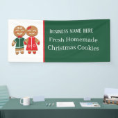 新鮮な自家製クリスマスクッキー追加文字 横断幕 (トレードショー)