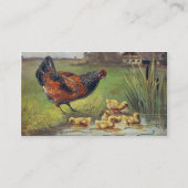 新鮮な自由範囲卵を売り出す 名刺 (裏面)