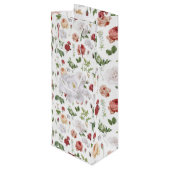 新鮮な花模様 ワインギフトバッグ (裏面アングル)