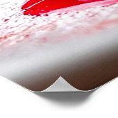 新鮮な転がさくらんぼでおいしいデザート ポスター (角)