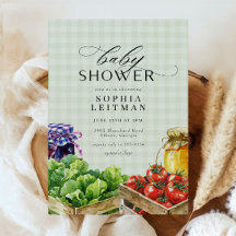 新鮮な農家市場地元で育った赤ちゃんシャワー