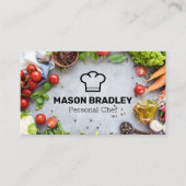 新鮮な農産物 | Chef Hat Logo名刺 名刺 (正面)
