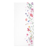 新鮮な野生の花の価格表ラックカード ラックカード (裏面)