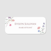 新鮮な野生の花の名前タグ 名札 (正面)