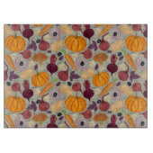 新鮮な野菜からのレトロの背景 カッティングボード (正面)