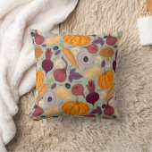 新鮮な野菜からのレトロの背景 クッション (ブランケット)