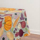 新鮮な野菜からのレトロの背景 テーブルクロス (インサイチュ)