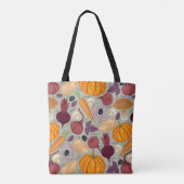 新鮮な野菜からのレトロの背景 トートバッグ (裏面)